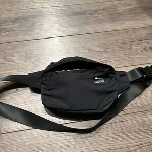 Lululemon Athletica Black Belt Bag Sleek Design
